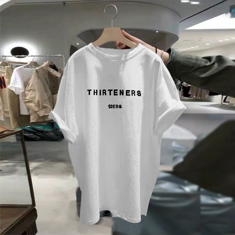 NRVP Áo thun cotton tay ngắn cổ tròn thời trang mùa hè phong cách Hàn Quốc cho nữ