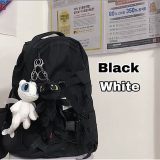 Móc khóa balo rồng răng sún nhồi bông đáng yêu