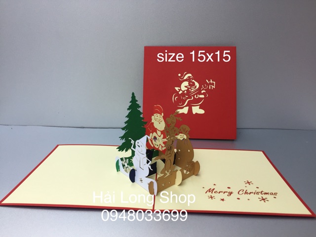 Santa 19  ( chơi đàn ) - Noel - Thiệp 3D | BigBuy360 - bigbuy360.vn