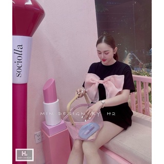 Áo váy nơ to ( kèm ảnh thật shop chụp )