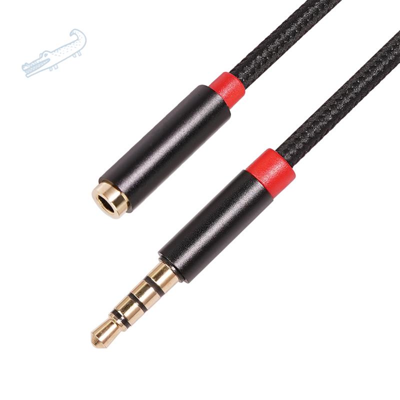 Dây Cáp Nối Dài Chuyển Đổi Âm Thanh 3.5Mm AUX Male Sang Female Với Micro 3.5 Cho Tai Nghe PC (1M)