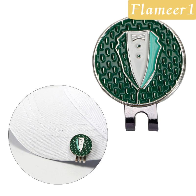 Kẹp Đánh Dấu Bóng Golf Bằng Kim Loại Gắn Nón Lưỡi Trai Vui Nhộn Cho Nam Và Nữ Flameameer1