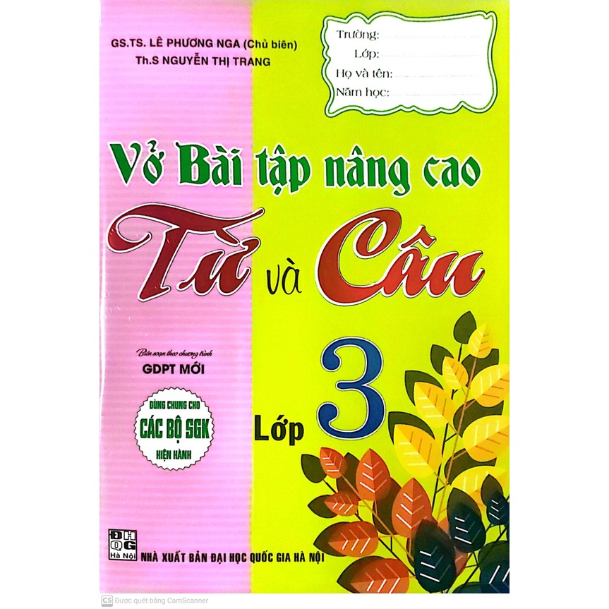 [Mã BMLT30 giảm đến 30K] Sách - Vở Bài Tập Nâng Cao Từ Và Câu Lớp 3 ( Dùng Cho các bộ Sách giáo khoa
