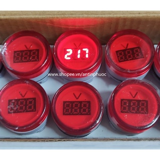 Đèn báo vôn 220v phi 22 - đèn báo pha hiển thị điện áp - đèn báo volt