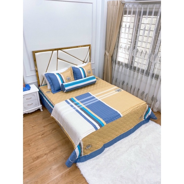 Bộ Ga gối chăn hè Cotton Organic cao cấp, ga phủ trần bông (Nhắn tin/ Ghi chú chọn mẫu) | BigBuy360 - bigbuy360.vn