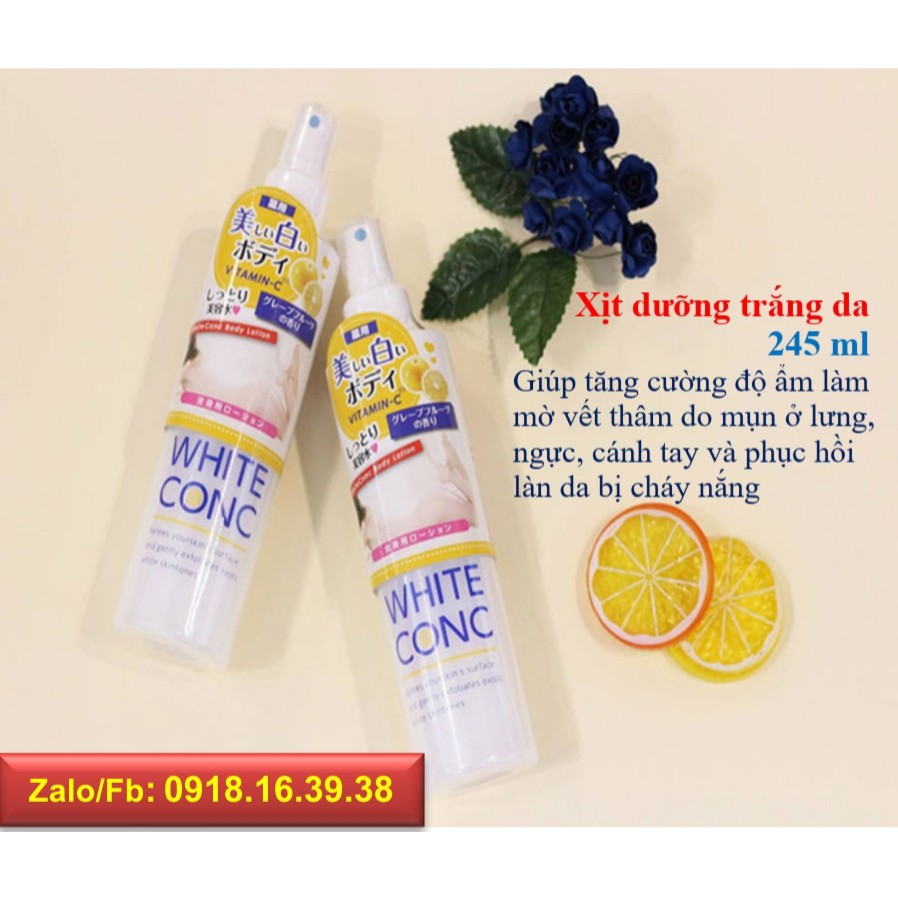 XỊT DƯỠNG TRẮNG DA TOÀN THÂN WHITE CONC BODY LOTION