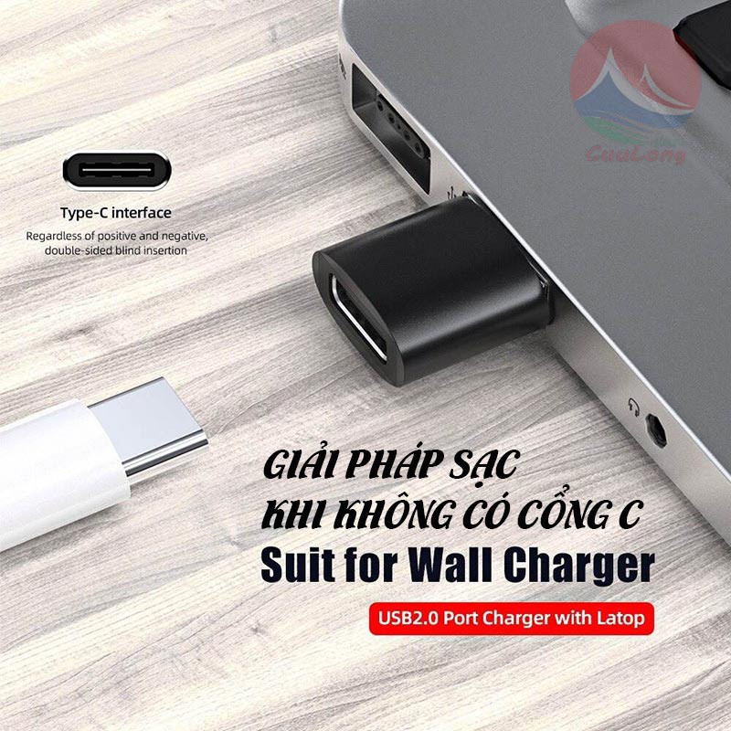 USB OTG Chuyển Đổi Cổng Type-C Sang USB 3.0, Truyền Dữ Liệu Data Nhanh Ổn Định, Vỏ Nhôm Kim Loại, Nhỏ Gọn Cắm Là Chạy