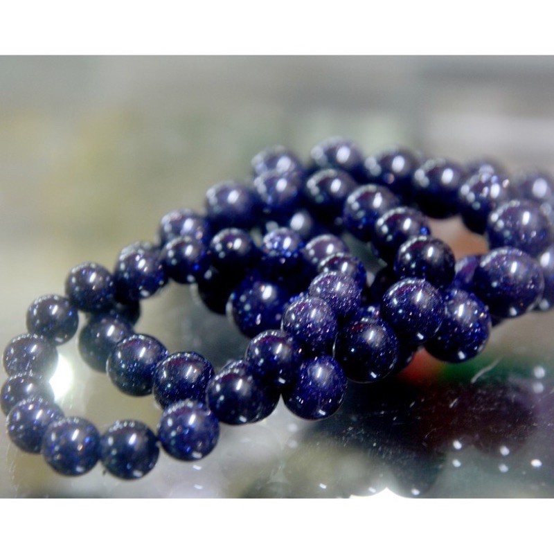 Vòng tay chuỗi đá kim sa xanh