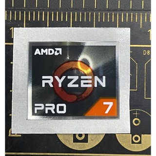 Sticker logo AMD Ryzen 7 pro ori