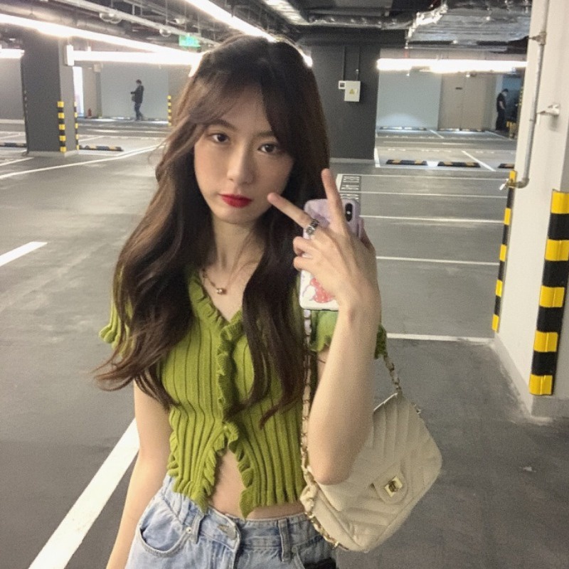NRVP (MớI) Áo KhoáC Cardigan NgắN Tay ThờI Trang