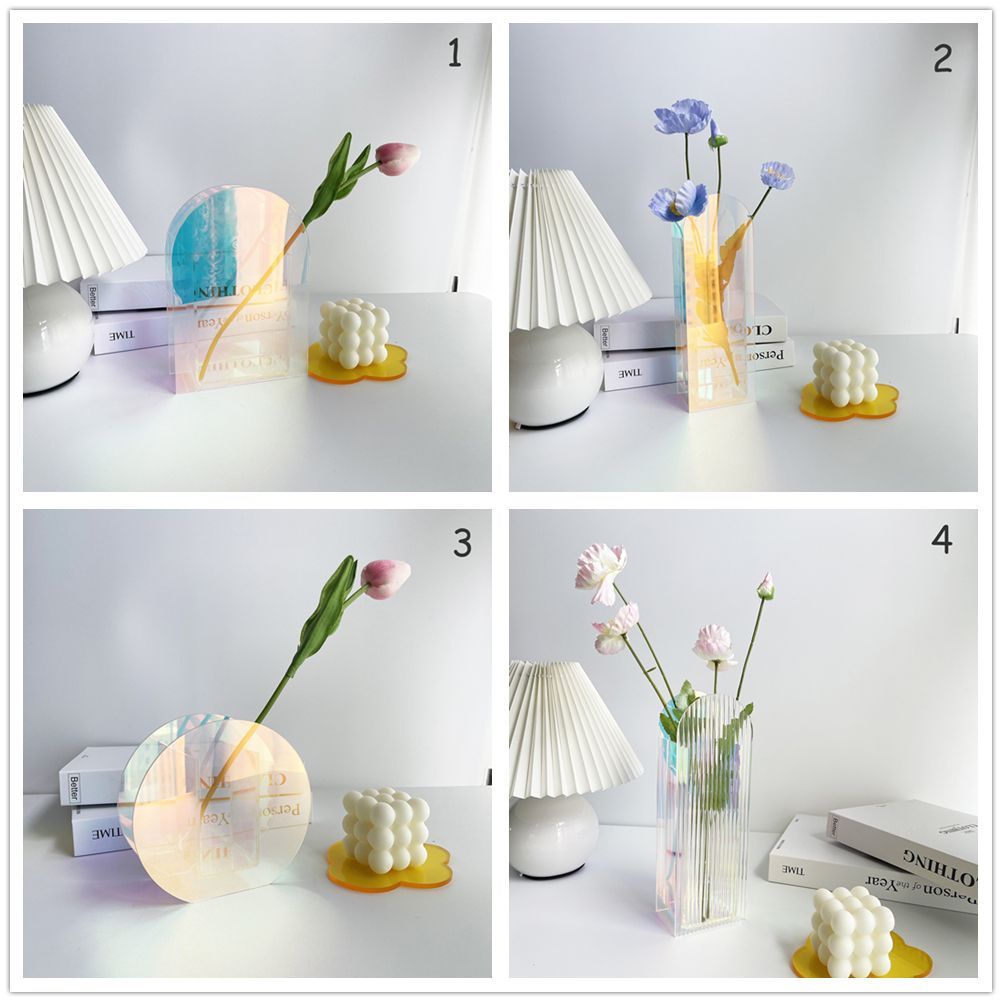 Bình Hoa Treo Trang Trí Văn Phòng|Chậu Hoa Bằng Acrylic Dùng Trang Trí Đám Cưới Phong Cách Hiện Đại