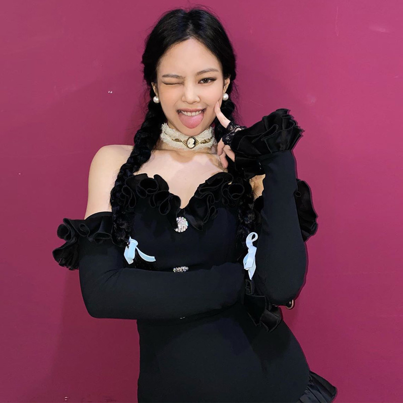Áo bodysuit dài tay theo phong cách Jennie Hàn Quốc Modou Fungus | BigBuy360 - bigbuy360.vn
