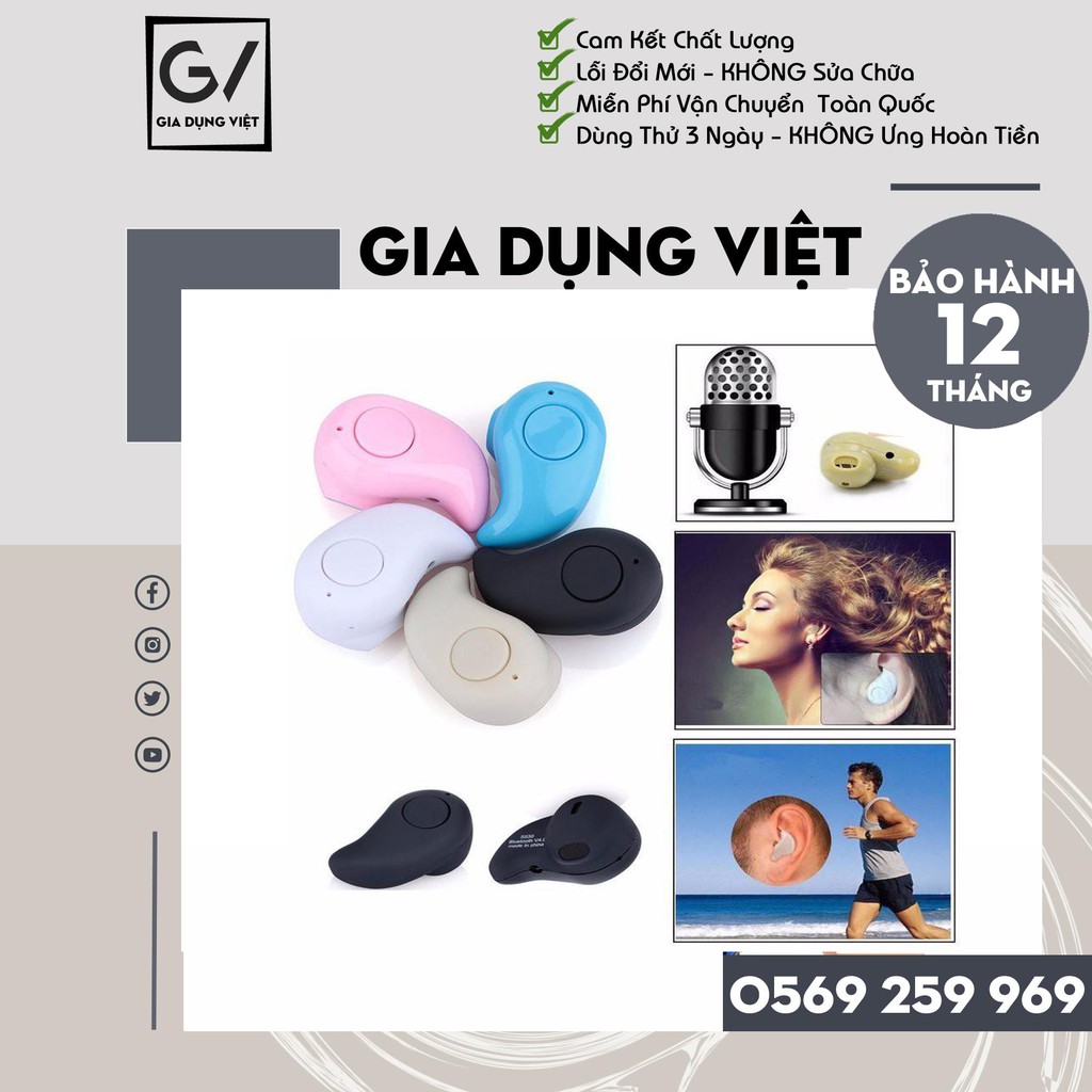 Tai Nghe Bluetooth Hình Hạt Đậu - Siêu Nhỏ Gọn