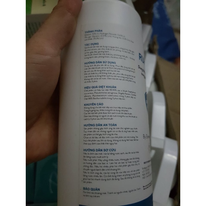 Dung Dịch Sát Khuẩn Vật Dụng Và Bề Mặt RUHARD 500ml