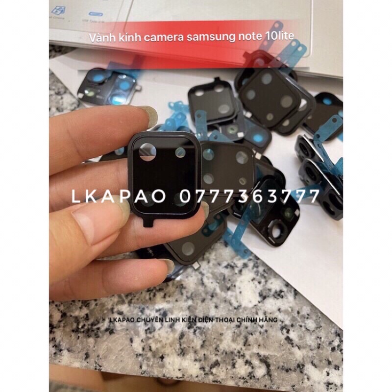 Vành camera sau Samsung Note 10 Lite zin new