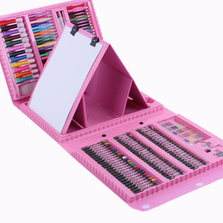 Bộ Bút Màu Size Lớn 208 Món Kèm Bảng Vẽ Cho Bé Thỏa Sức Sáng Tạo