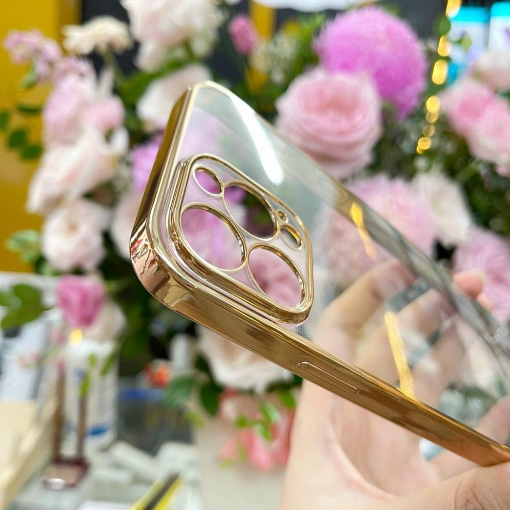 Ốp lưng Sulada trong viền màu iPhone 13, 13 Pro, 13 Pro Max Silicon trong bảo vệ camera siêu đẹp