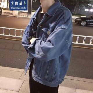 Áo khoác bò nam nữ dáng rộng thời trang