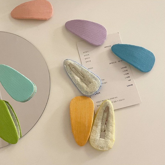 Kẹp Tóc Kẹp Mái Cơ Bản LIN Màu Pastel Đáng Yêu Dễ Phối