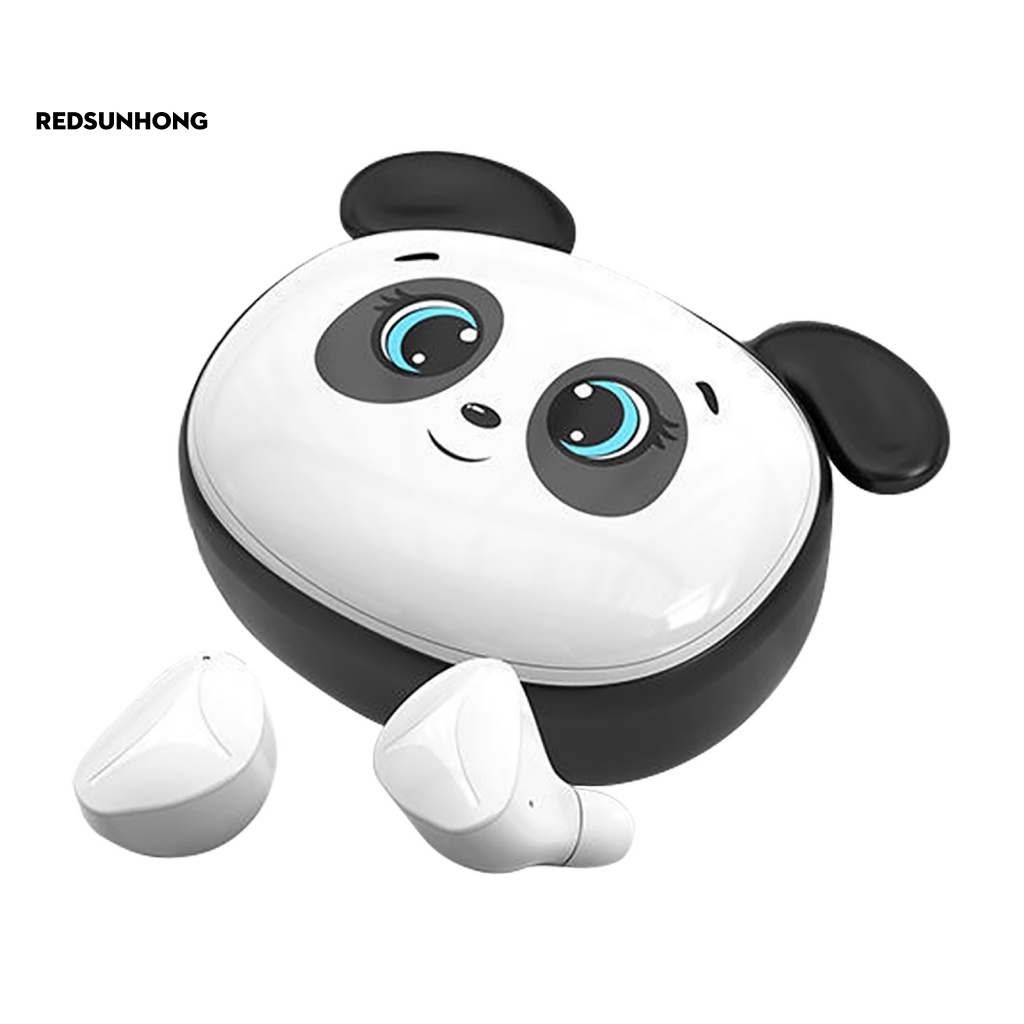 Tai Nghe Bluetooth Không Dây Thông Minh Mini Hình Gấu Trúc Hoạt Hình