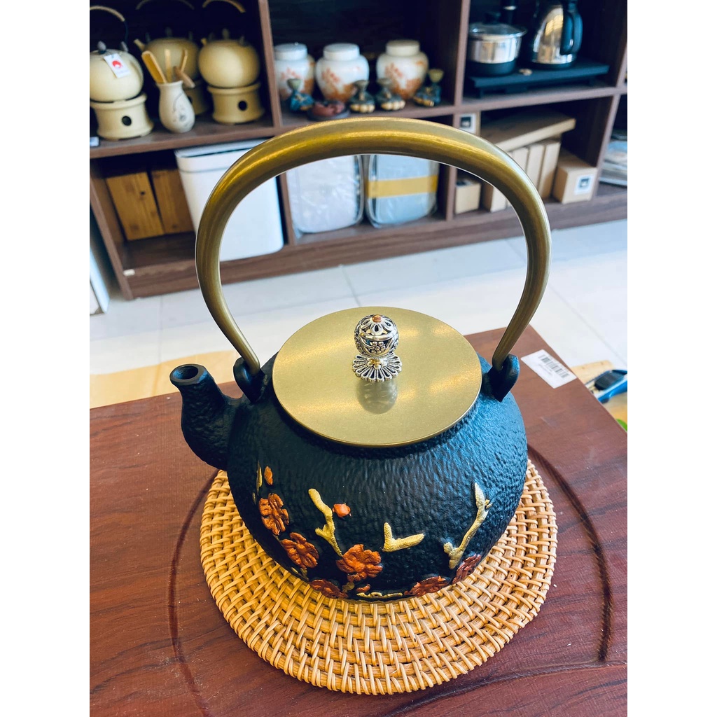 Ấm đun nước đặt bàn-ấm tetsubin gang