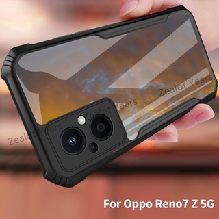Ốp Điện Thoại Acrylic Chống Sốc Trong Suốt Cho Oppo Reno7 Z Reno 8z 7Z 5G Reno8 Z
