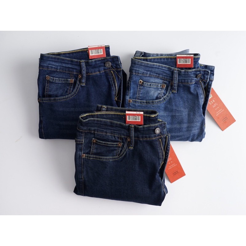 Quần Jean nam Cambodia - ống suông jean cotton không co giản