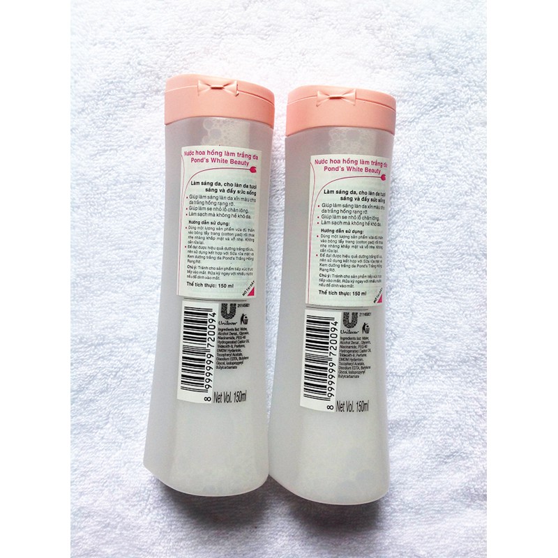 Combo 3 chai Nước Hoa Hồng Làm Trắng Da Ponds - B0350 - BX0587