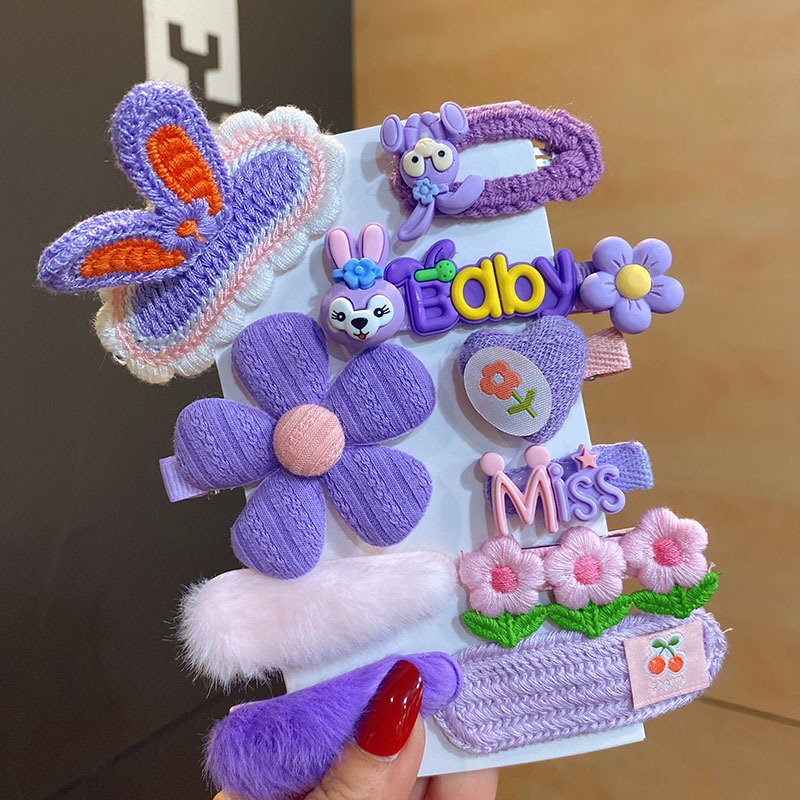 Set 10 Kẹp Tóc Kiểu Dáng Công Chúa Dễ Thương Cho Bé Gái