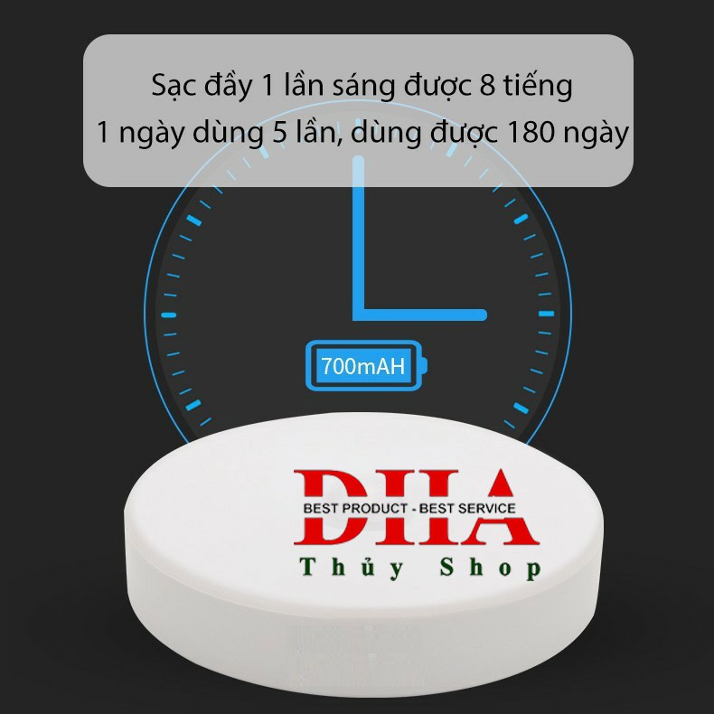 Đèn LED tròn cảm ứng chuyển động chạy bằng pin cao cấp gắn tủ quần áo/hành lang/cầu thang/phòng ngủ/phòng tắm