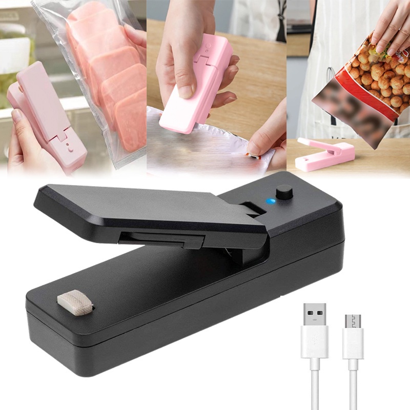 Dụng Cụ Niêm Phong Túi Nhựa Cầm Tay 2 Trong 1 Tiện Dụng