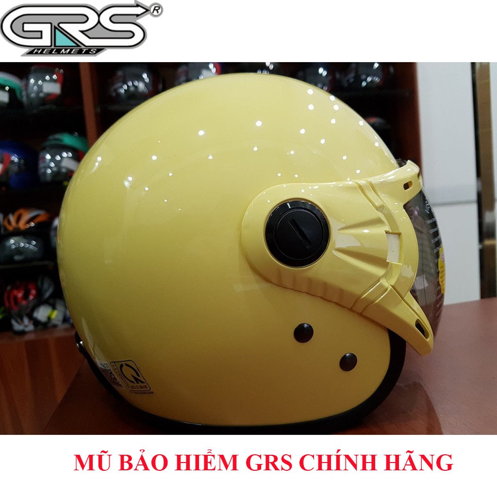 [ SHOPEE ] MŨ BẢO HIỂM 3/4 ĐẦU GRS CHÍNH HÃNG - A368 KÍNH