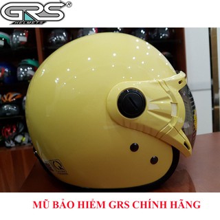 💞𝑭𝒓𝒆𝒆𝒔𝒉𝒊𝒑💖 MŨ BẢO HIỂM 3/4 ĐẦU TRÙM TAI GRS CHÍNH HÃNG - A368 KÍNH