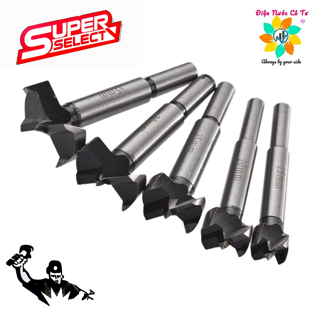 Mũi Khoét Gỗ Đủ Size 16ly - 60ly