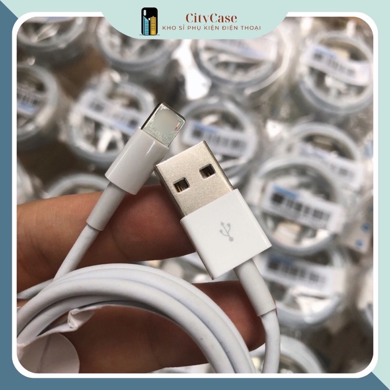 Cáp sạc Lighting cho Iphone 6/ 6s/ 6 Plus/ 5/ 5s/ 5c Ipad 4/ Air/ mini zin màu trắng chính hãng - CITYCASE
