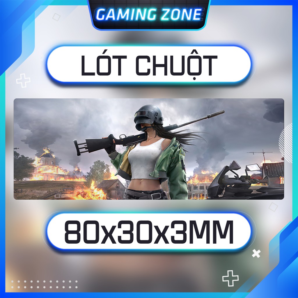 Lót chuột, bàn di chuột chơi game hình Hot Girl PUBG chống trượt siêu bền siêu đẹp