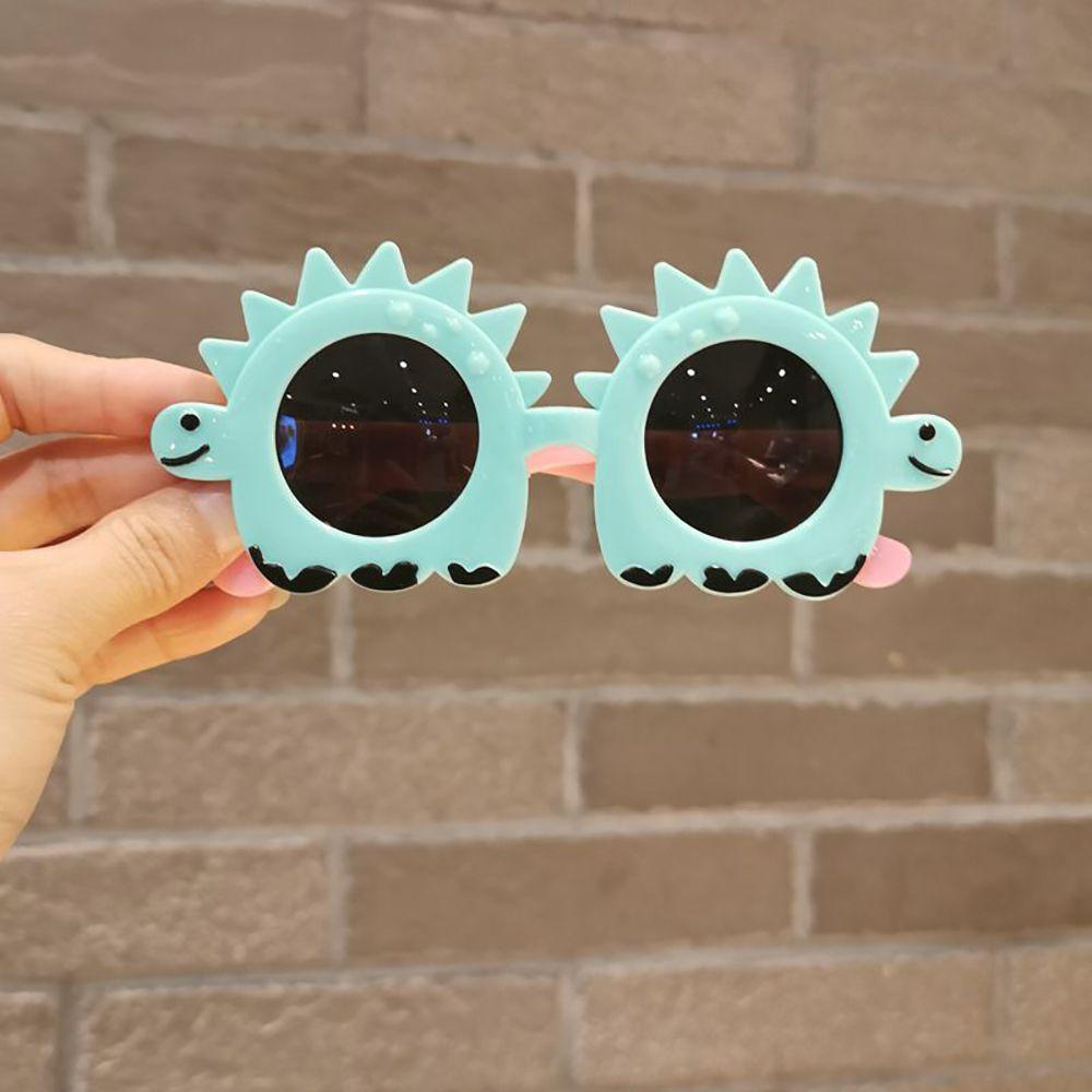 Kính Chống Bức Xạ Mắt Gọng Tròn Họa Tiết Khủng Long Hoạt Hình Cho Nam Và Nữ