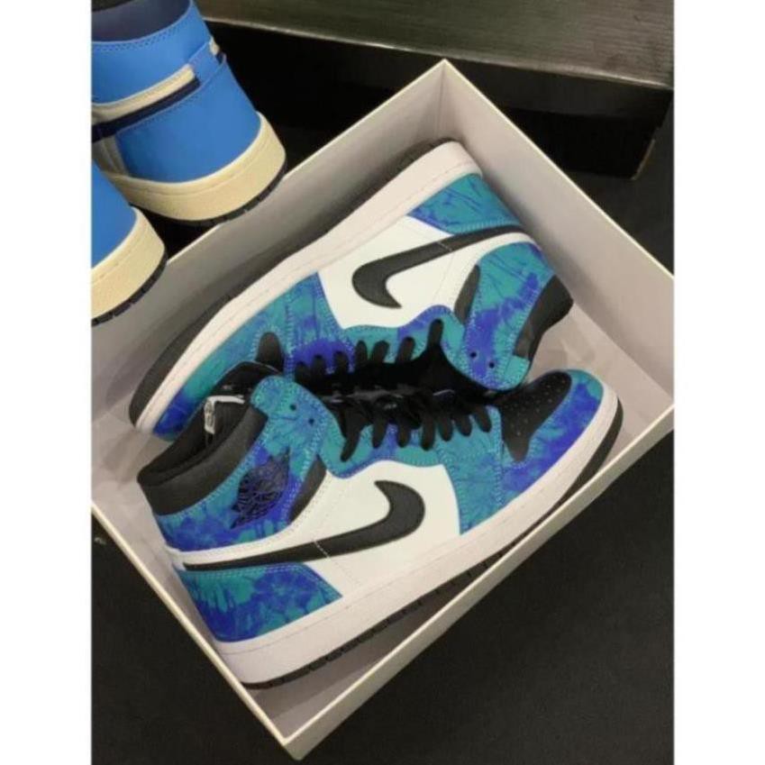 [BẢN ĐẸP] Giày J0RDAN Xanh Loang Cao Cổ - Chuẩn 1:1 Full box/bill | BigBuy360 - bigbuy360.vn