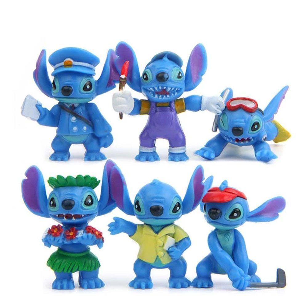 LILYES Mô Hình Nhân Vật Stitch Dễ Thương Bằng PVC