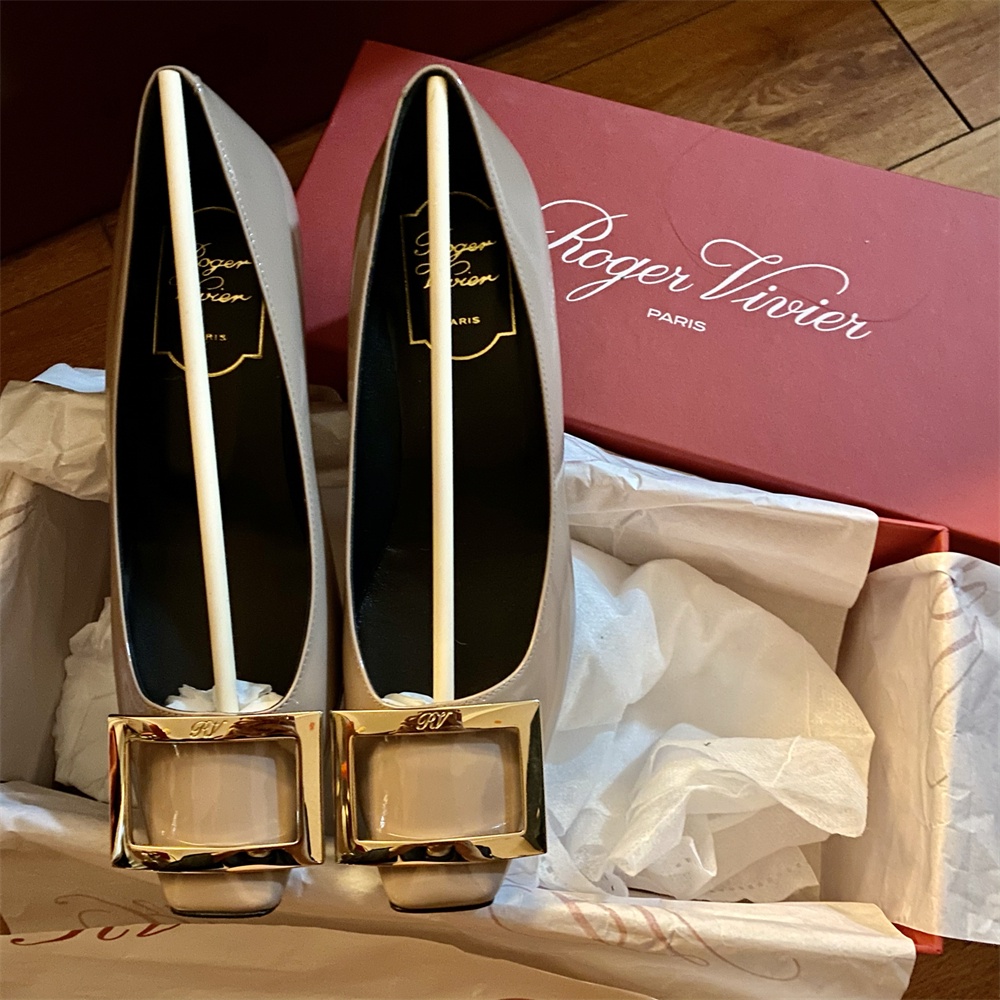 No BOX-Belle Dụng Cụ Bơm Khóa Quả Lê Bằng Da Gót Chân 4Cm Cho Phụ Nữ