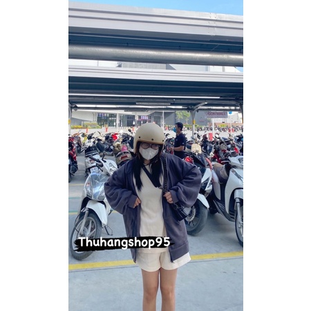Áo Hoodie Nỉ Bông Trơn màu Nâu Xám💓Freeship💓 Chần Bông dày dặn màu cực kì tây hot. Form UNSIEX dáng rộng | BigBuy360 - bigbuy360.vn