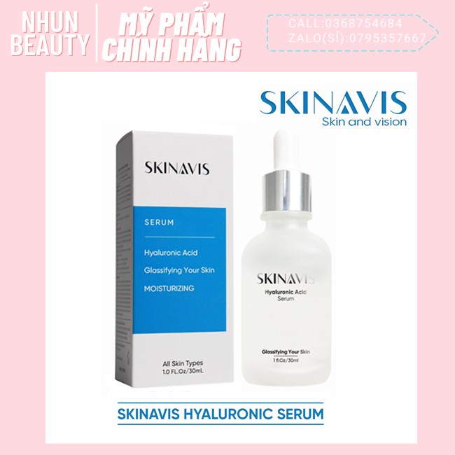 [CHÍNH HÃNG] Tinh Chất Serum SKINAVIS Cấp Ẩm Phục Hồi sáng da  Hyaluronic Acid & Niacinamide + B5 Hàn Quốc - Nhun beauty | BigBuy360 - bigbuy360.vn
