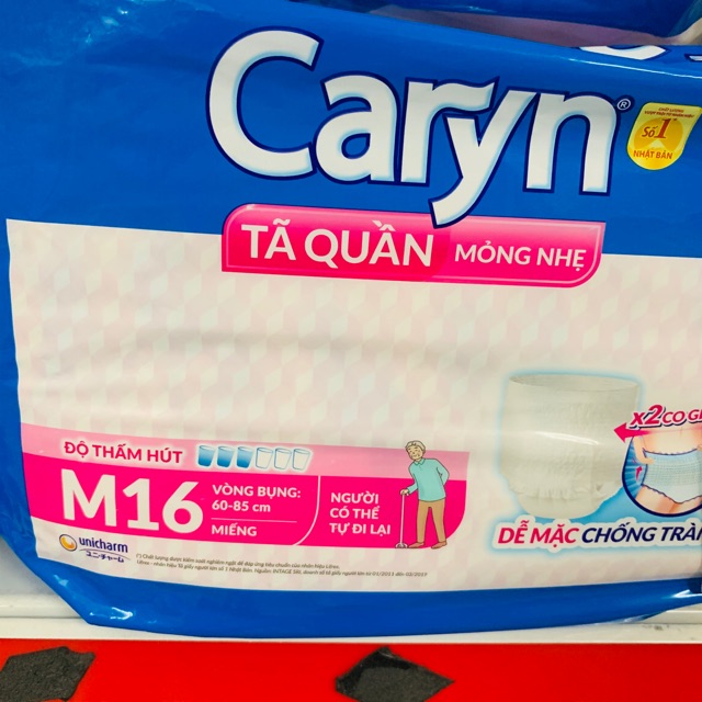 Tã Quần Caryn size M16 và L14