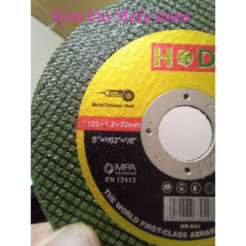 Đá cắt sắt inox 125mm HD hàng chuẩn xịn