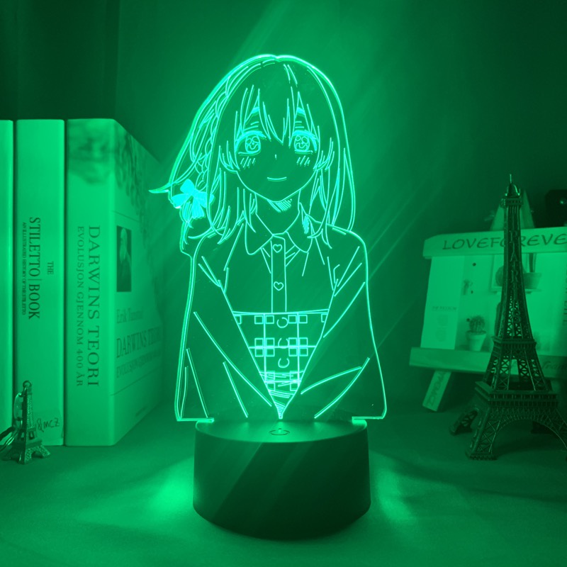 Đèn Ngủ Led 3d Hình Nhân Vật Hoạt Hình Kanojo Okarishimasu Sumi Sakurasawa