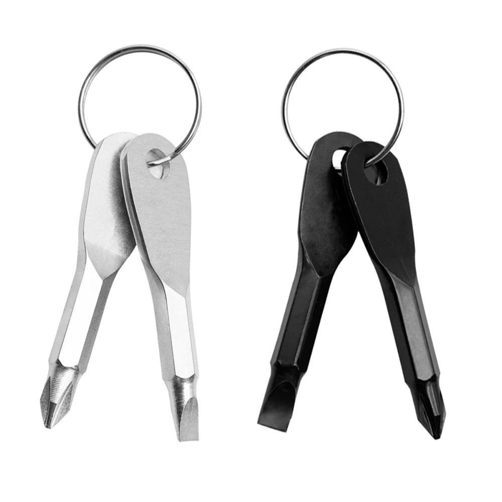 IVORY Tua Vít Mini Hình Chìa Khóa Bằng Thép Không Gỉ Tiện Dụng Mang Theo Cắm Trại