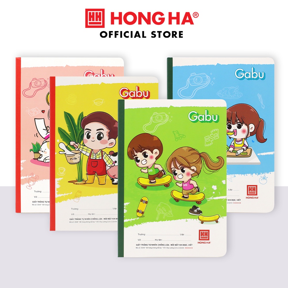 Vở 4 Ô ly 80 trang Hồng Hà School Super Heros - 0549