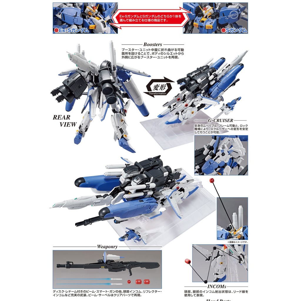 Mô Hình Gundam Mg Ex-S 1.5 Bandai 1/100 Uc Đồ Chơi Lắp Ráp Anime Nhật