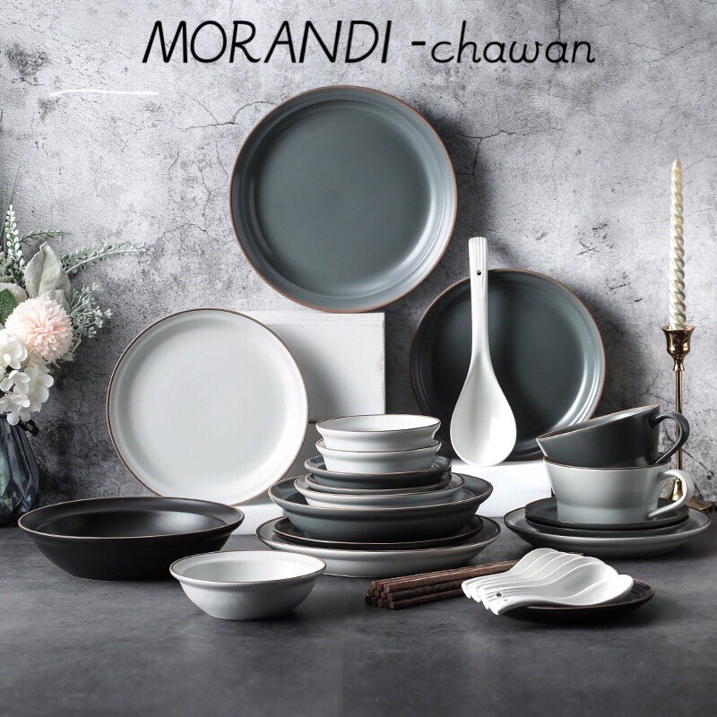 [HÀNG SẴN] SET BÁT MORANDI HÀNG CAO CẤP PHONG CÁCH BẮC ÂU-S18