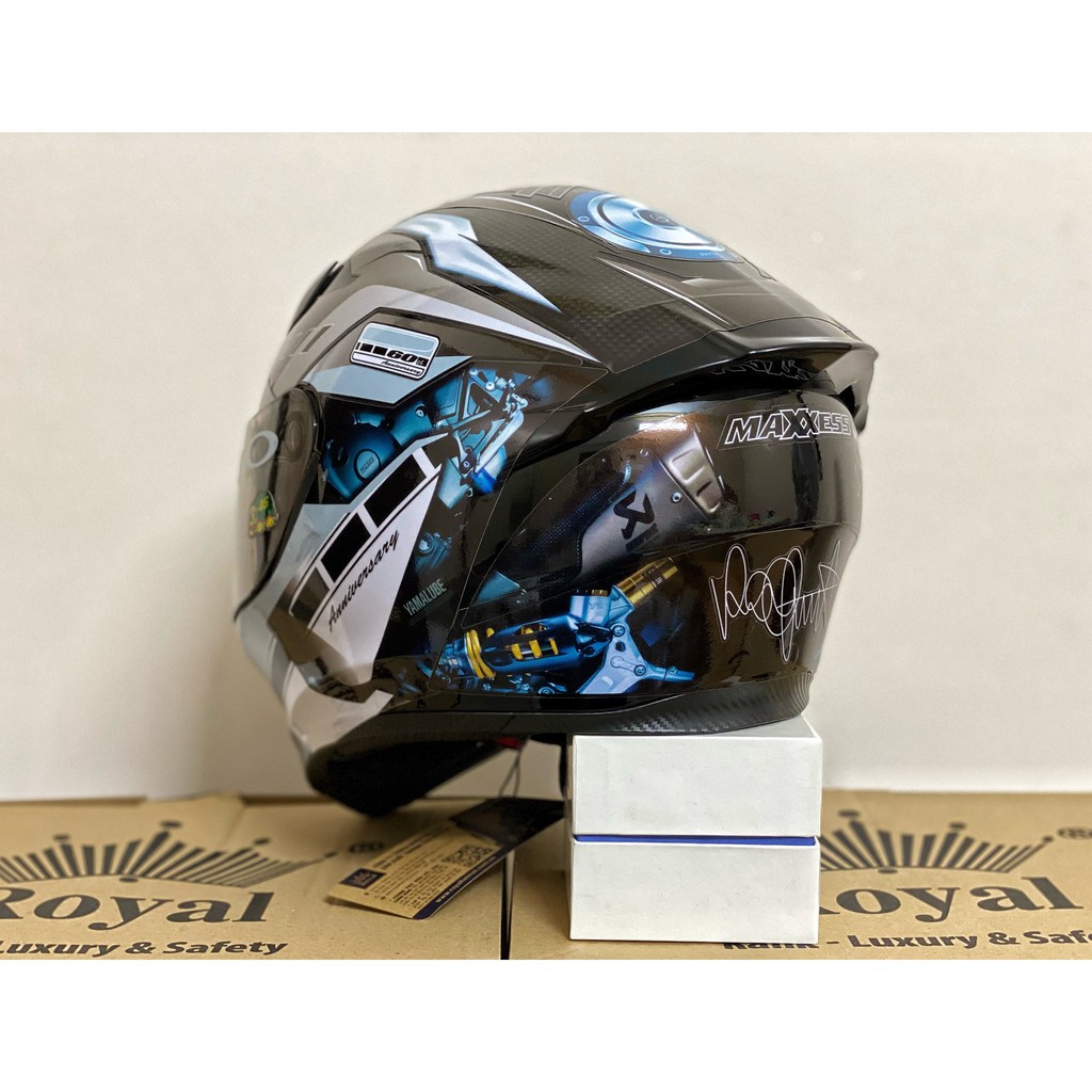 MŨ BẢO HIỂM FULLFACE M138B 1 KÍNH ĐEN BÓNG LÊN TEM TRÙM XÁM CỰC ĐẸP, BH 12 THÁNG, MUA 1 mũ  TẶNG 1 quà